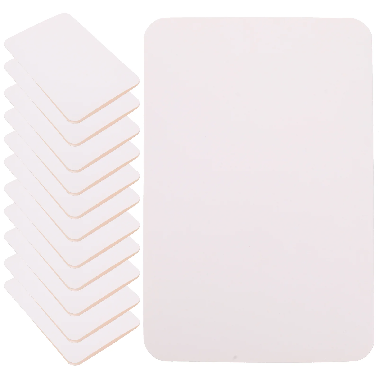 

50 Pcs Kraft Paper Blank Cards Half Fold Decorative Invitation Blessing Bulk Gifts for diy Holiday