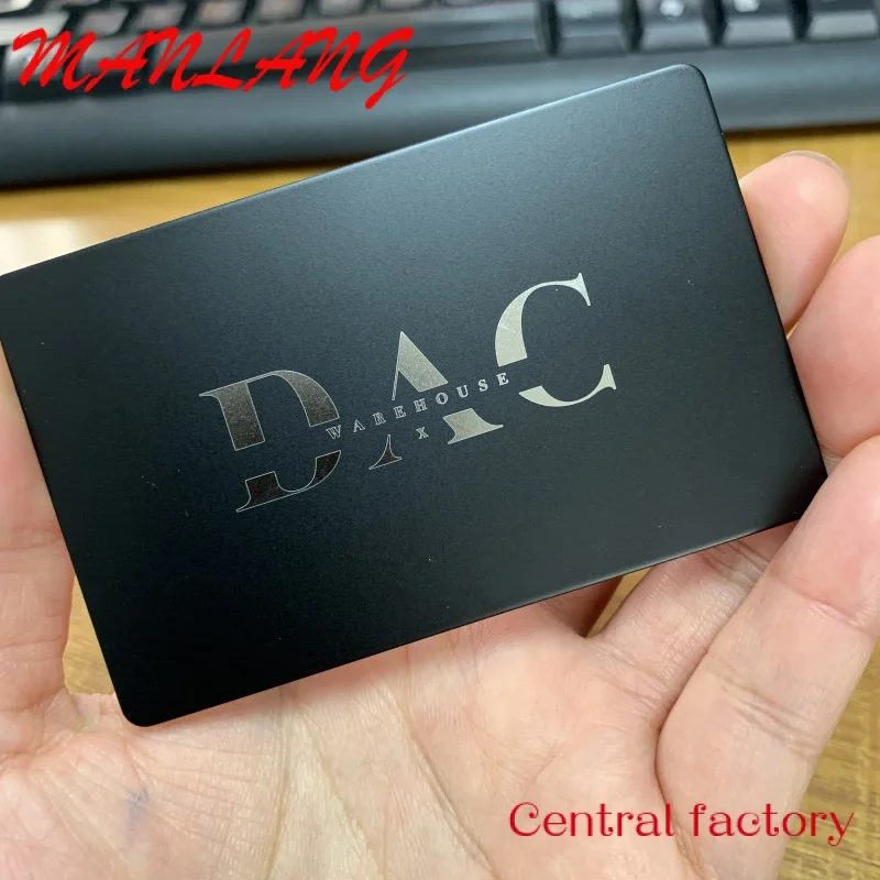 

Custom Logo Engraved N etal Card Preiu etal N Busins Card