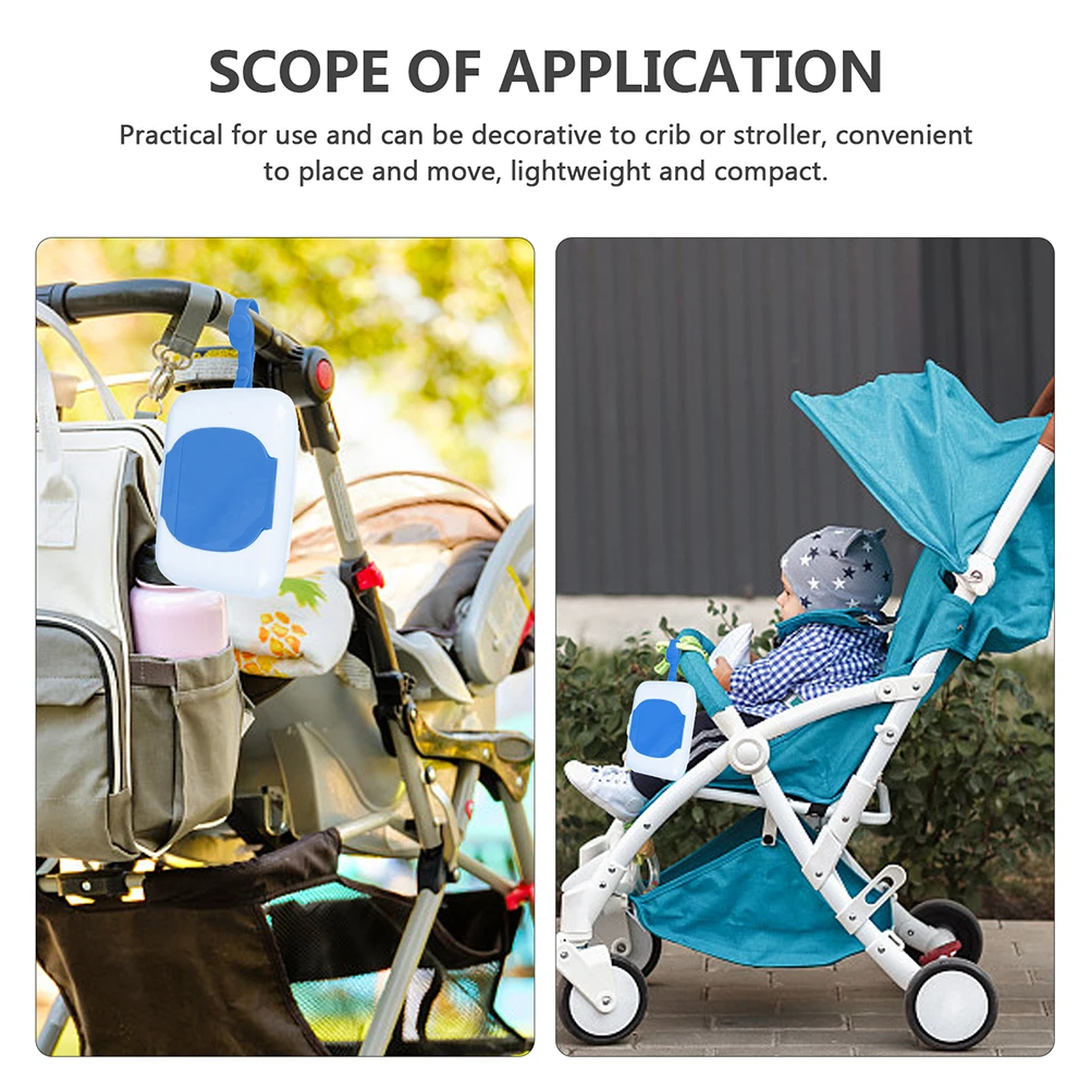 

2Pcs Baby Wipes Storage Box Compact Lightweight Easy Replace Travel Wipes Case Outdoor Use Wipe Holder Box Wipe Holder