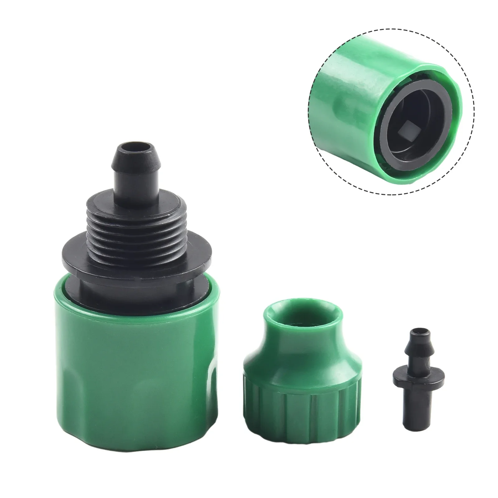 

5 X Plastic Garden Water Hose Quick Connector Micro Irrigation Adapter Connector Wash Water Gun Hose Joint Replacement