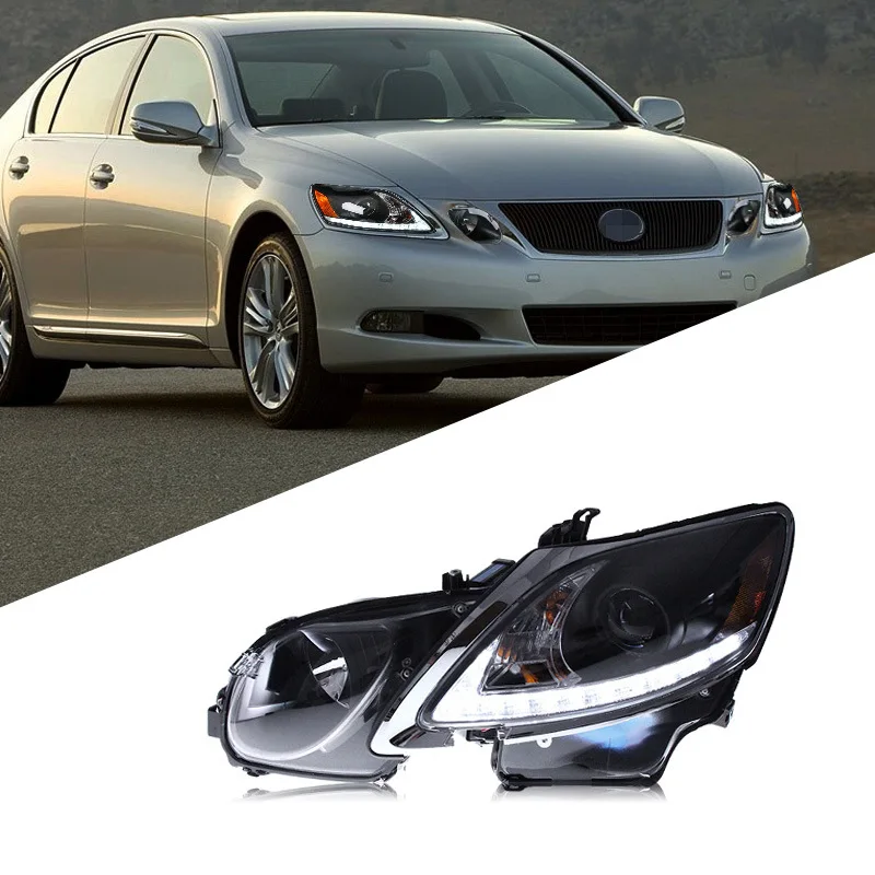 

Suitable for 04-12 Lexus GS350 headlight assembly modified LED daytime running light lens xenon headlight