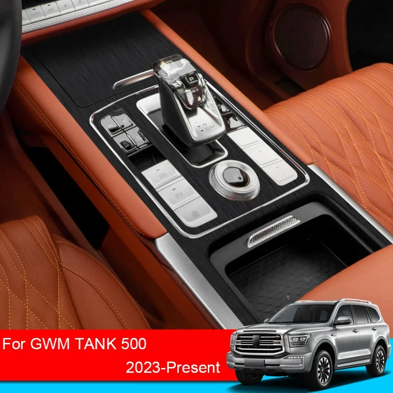 

Car Interior Sticker For GWM TANK 500 2023-PresentLifting Window Panel Decal Gear Box Dashboard Protective Auto Film Accessories