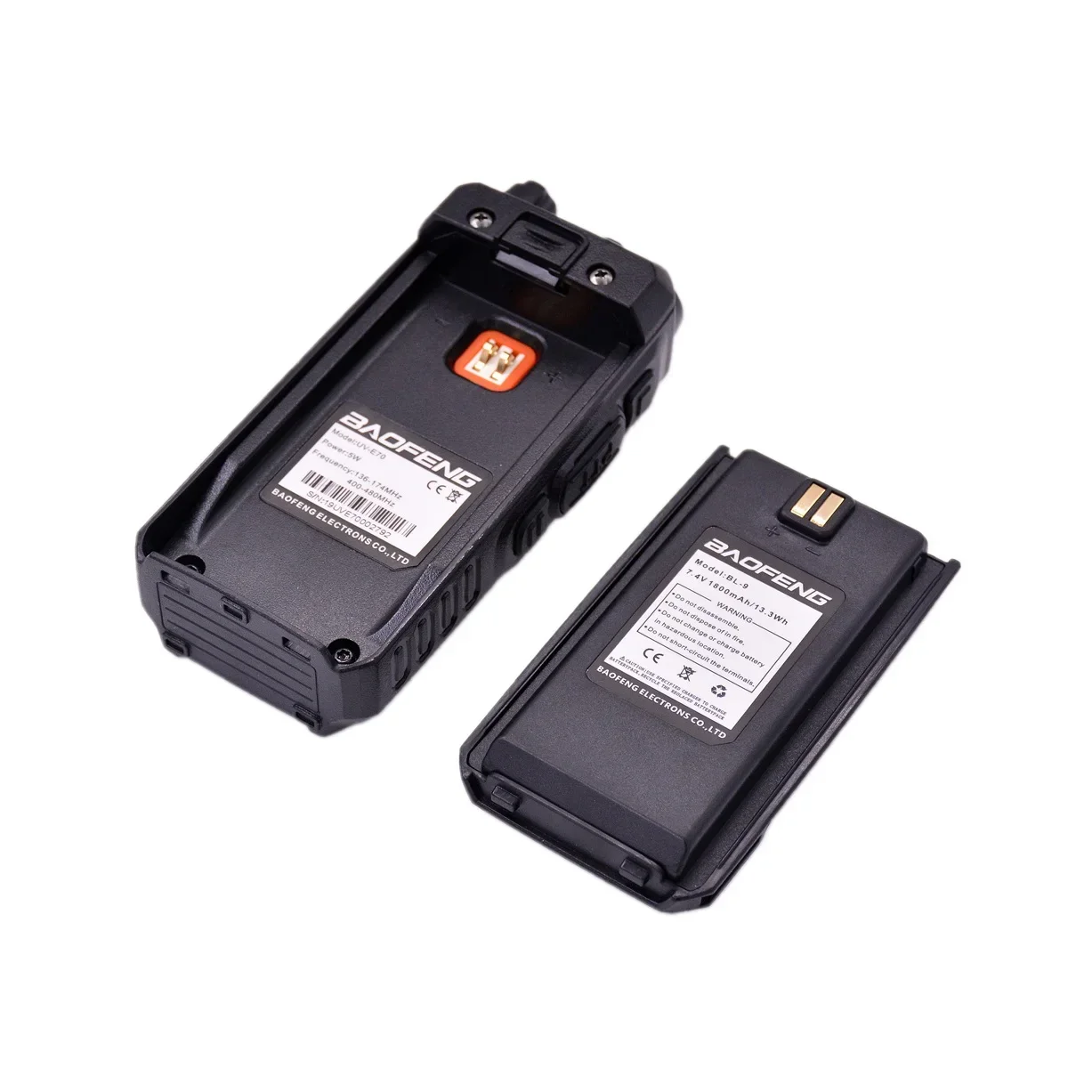 Baofeng E70 Two Way Radio 2023 New Tri Bands Power LED Flashlight Waterproof Police Fire Hiking Camping Wireless Communication