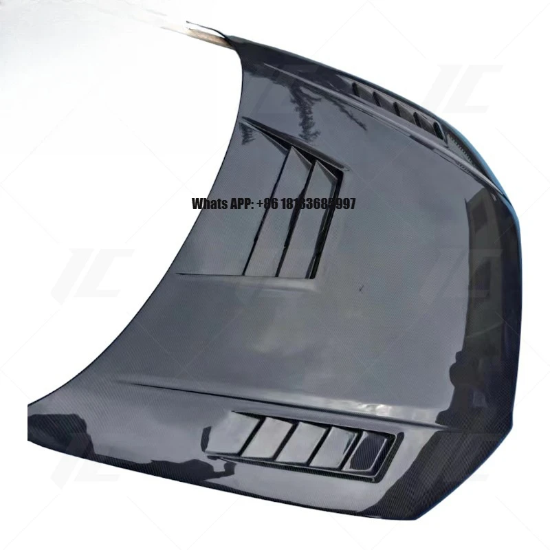 ICOOH New Racing Carbon Fiber Body Kit Front Engine Hood Bonnet for Audi A3 2013+ Clear Coated