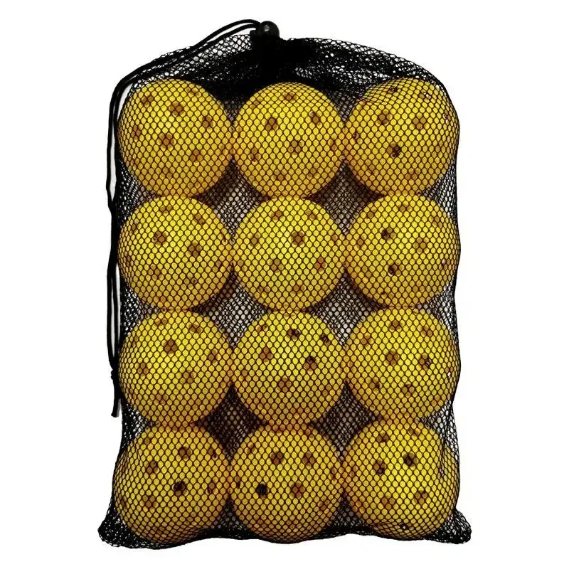 Pickleball Balls Durable Injection Molded Pickle Balls High Bounce Training Practice Hollow Perforated Ball 74mm 40 Holes