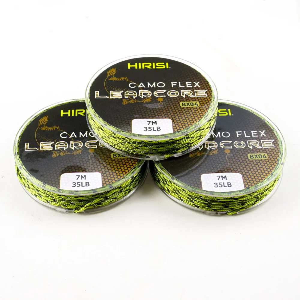 Hirisi BX04 2 Stück 7M 35LB Camo Leadcore Geflochtene Schnur für Hair Rig Herstellung Karpfenangelzubehör – Detail 5