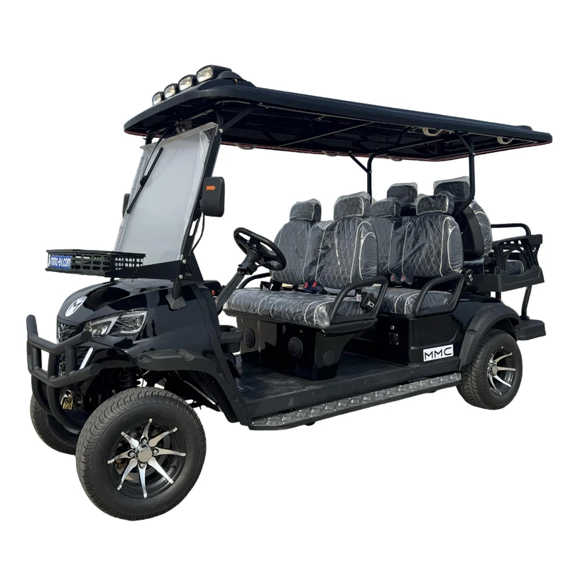 New Buggy 60/72V Lithium Battery System CE Certified Golf Course 90km Driving Mileage 4+2/6 Seat Electric Golf Cart