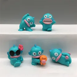 Anime Figure Sanrio Hangyodon Toys Cartoon Model Sanrio Kuromi Kawaii 5pcs Cute Decorations Christmas Gifts for Girls Children