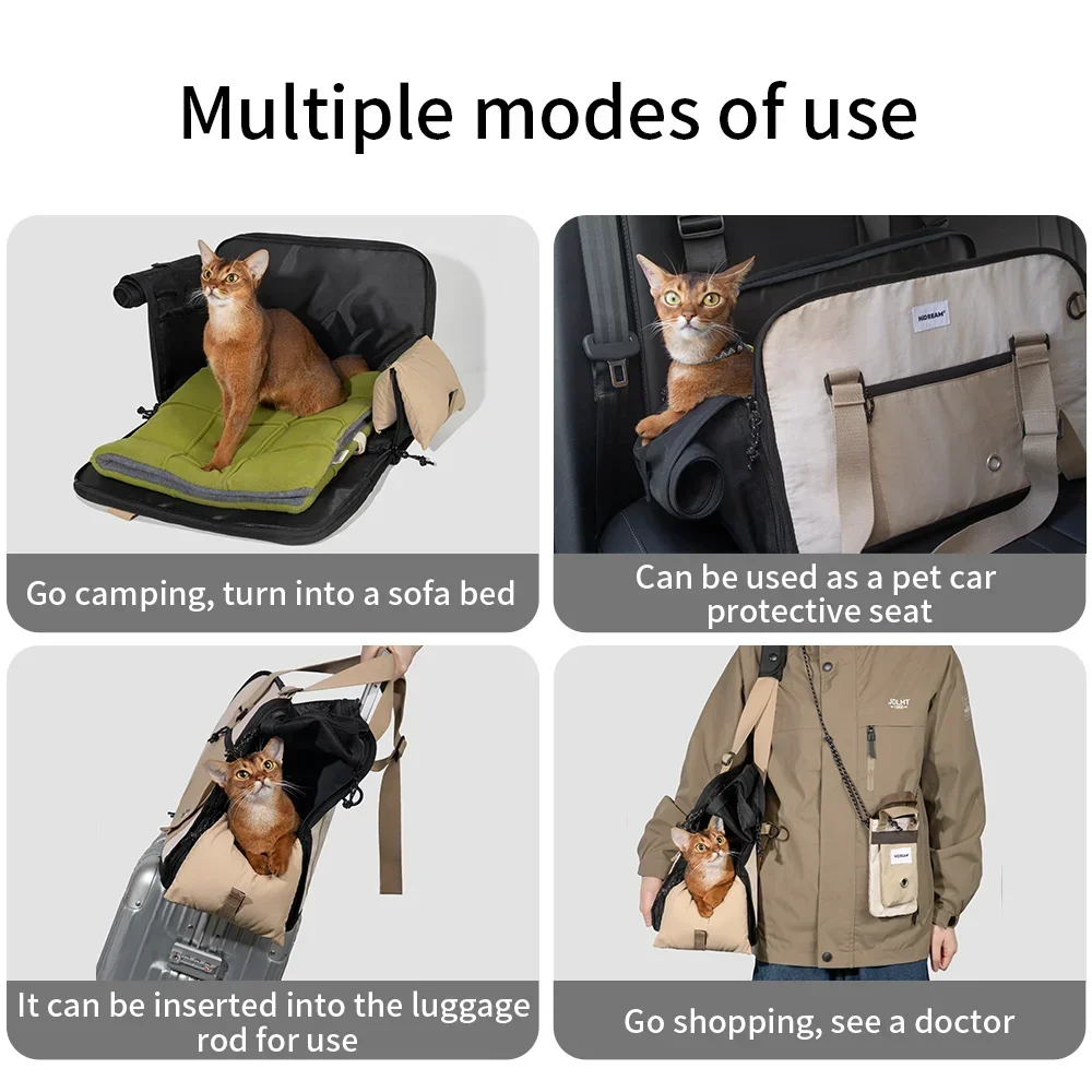 

Large Shoulder And Breathable Puppy Portable Cat Bag Carriers Kitten Handbag Dog Small Travel Soft Outgoing Foldable Space