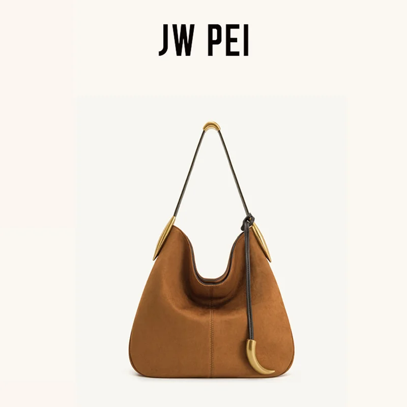 

JW PEI Suede Armpit Bag Solid Color Exquisite Maillard Retro Large Capacity Bag High quality Multifunctional Tote Bag