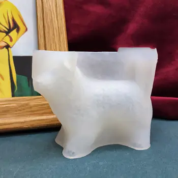 Silikonové formy na 3D pryskyřičné modely psů, roztomilé malé hraniční stádo ručně vyráběné formy na výrobu sádrových ozdob, zvířecích svíček, řemesel 10 nejlepší prodej silikonové formy na sádru - №4