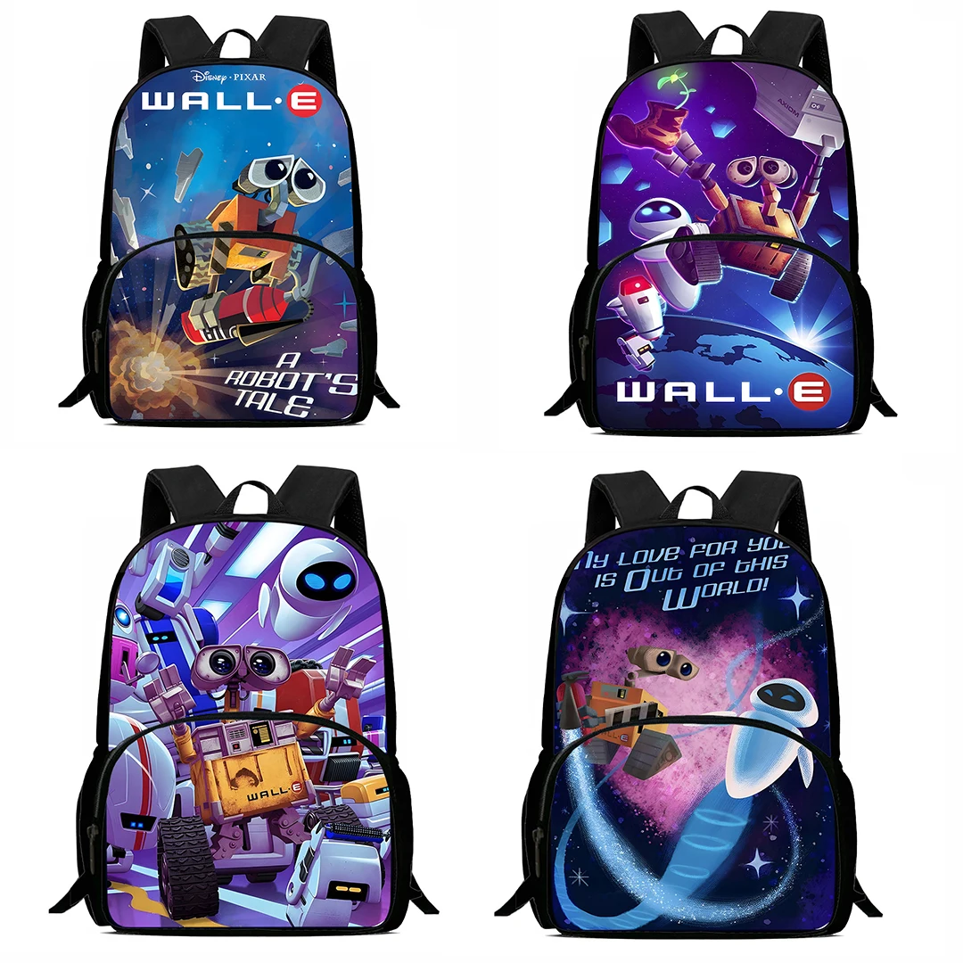 Mochilas Anime Wall-E fofas para crianças, mochilas escolares para meninos e meninas, grande capacidade, mochila durável para estudantes, presente de aniversário para criança, acampamento