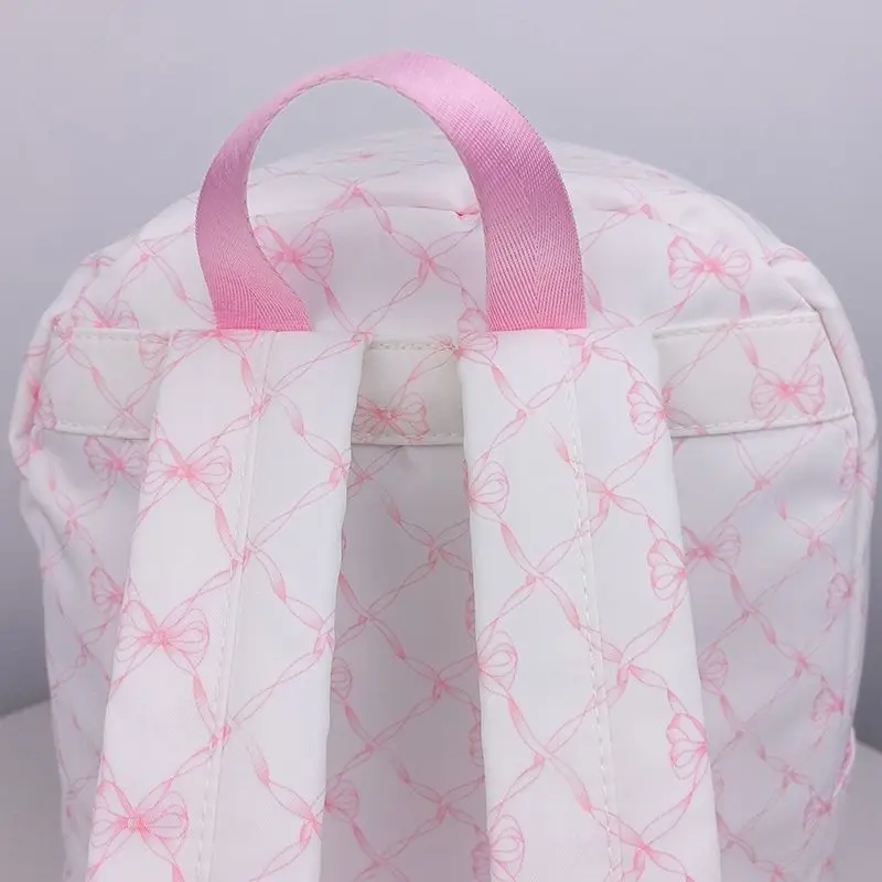 Customized 30PCS Womens Backpacks Nylon Female Bag Flower Printing Small Feminina Backpack School Bags For Teen Girls Knapsack