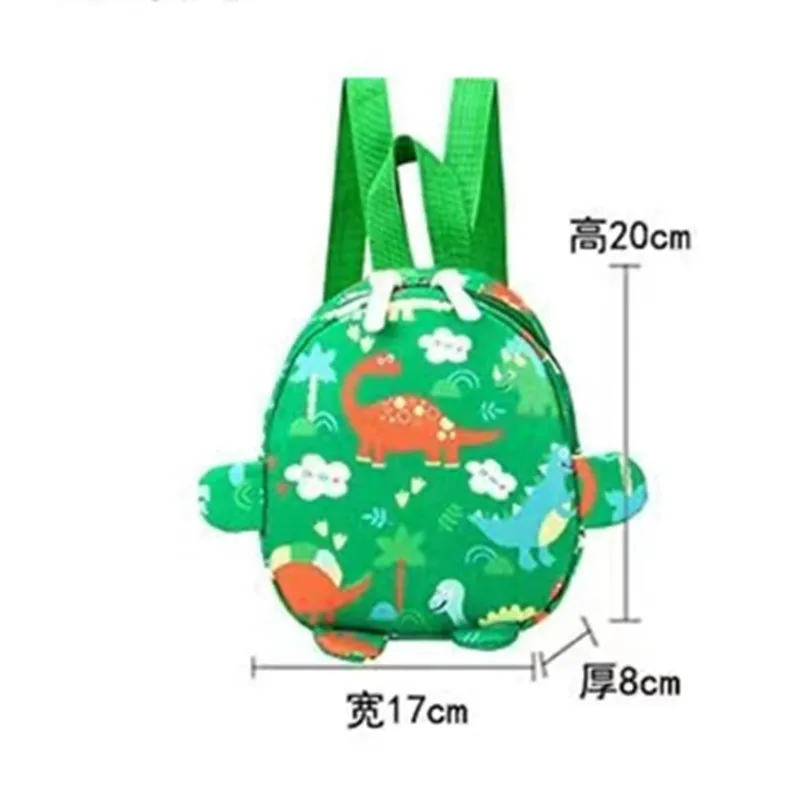 Mochila bonito dinossauro dos desenhos animados para crianças, Jardim de infância bebê menino e menina saco pequeno, 2023