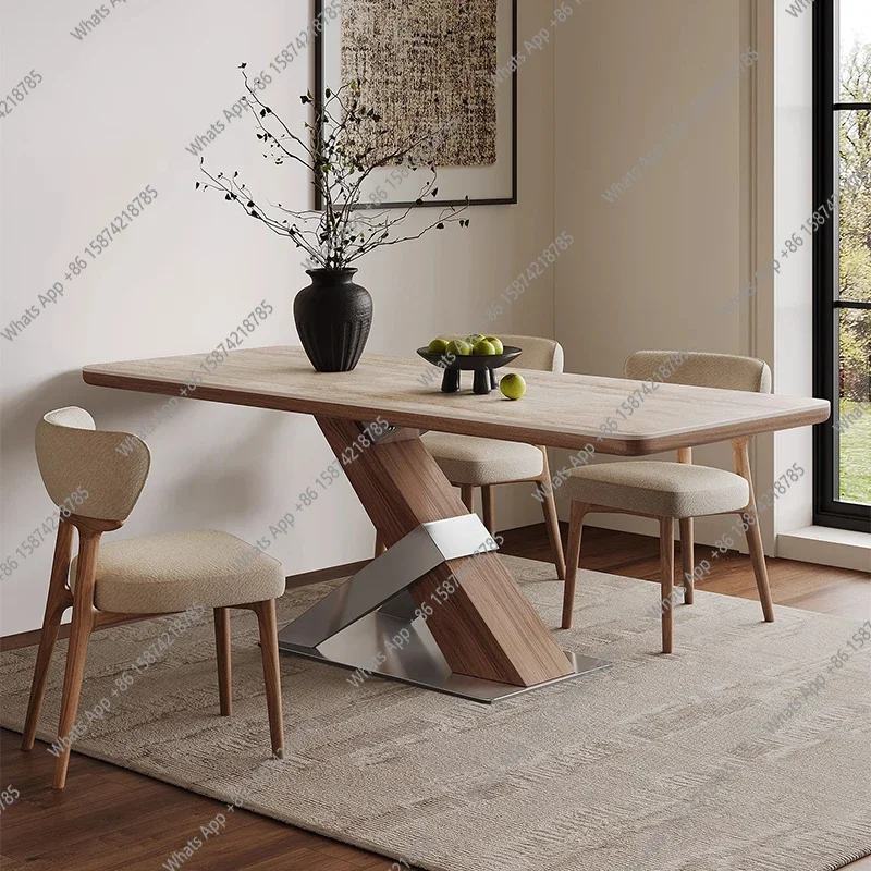 

SX Mobile Kitchen Dining Table Restaurant Modern Luxury Living Room Writing Dining Table Designer Mesas De Comedor Home Furnitur
