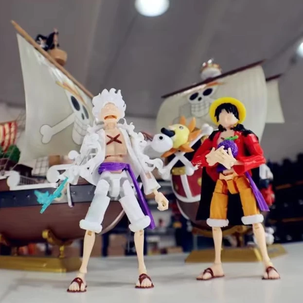 لعبة أونيغاشيما لوفي جير 5 قرد د. لوفي متعددة المفاصل قابلة للوضع على شكل دمية 13 #1
