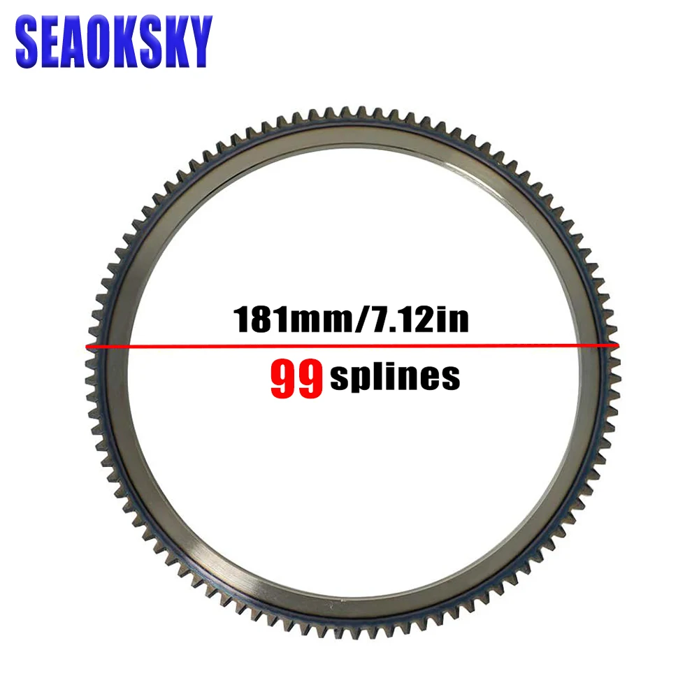 350-06091 Flywheel Crown Gear Ring For Tohatsu Outboard Motor Seapro HDX 2 Stroke 15HP 18HP 3G2-06091-1; for Mercury 15HP