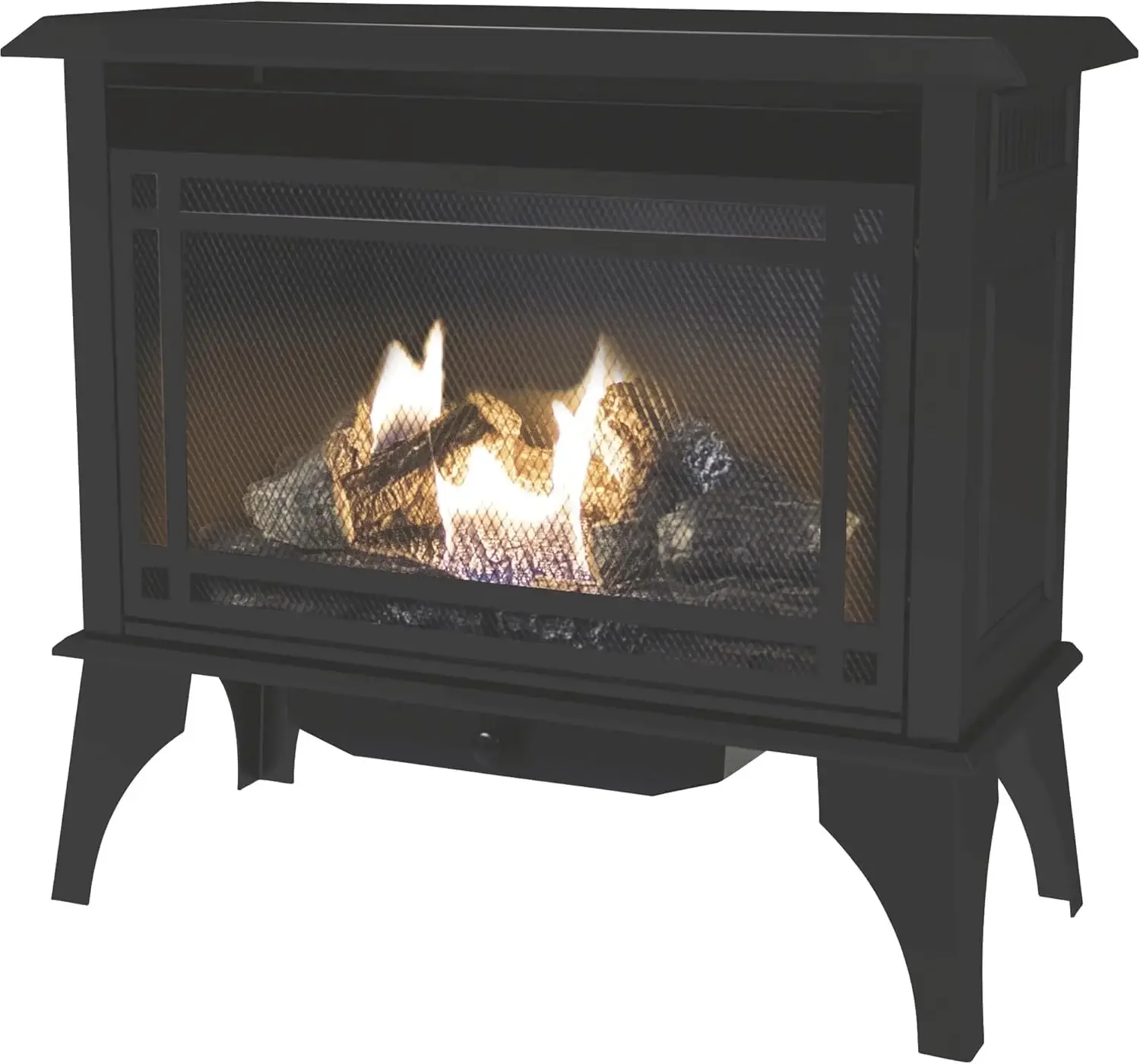 30,000 BTU 32" Intermediate Gas vent free stove, Black, fireplace , fireplace heater