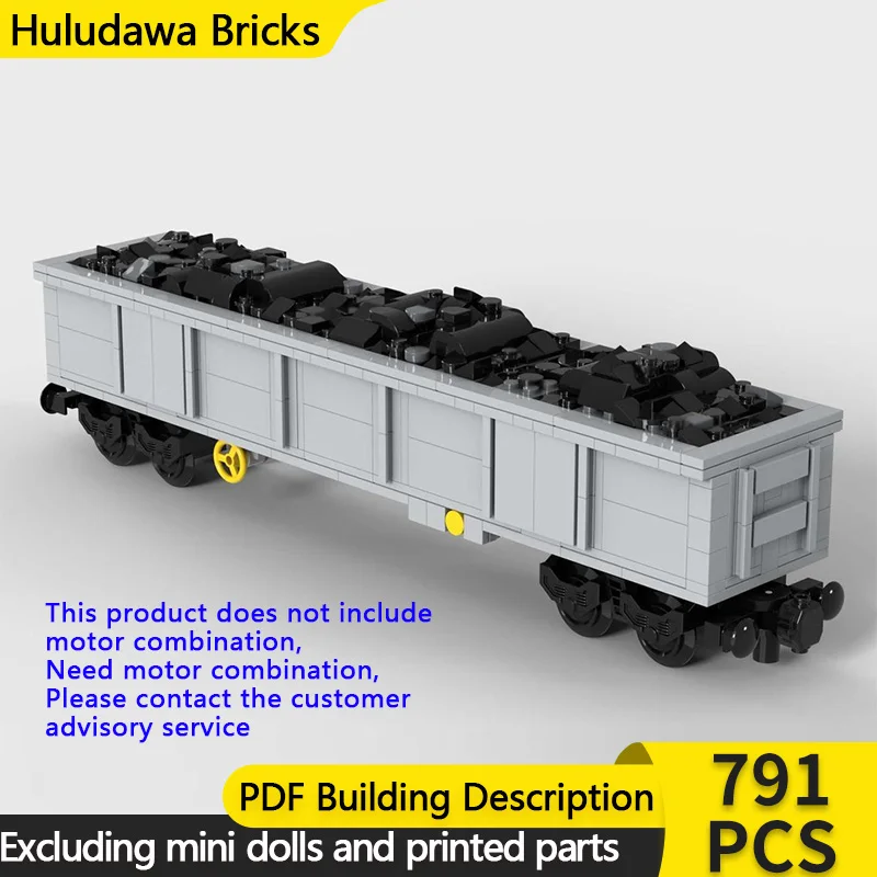 

City Car Model MOC Building Bricks High-Side Gondola Wagon Modular Technology Children Holiday Gifts Assemble Toys Suit