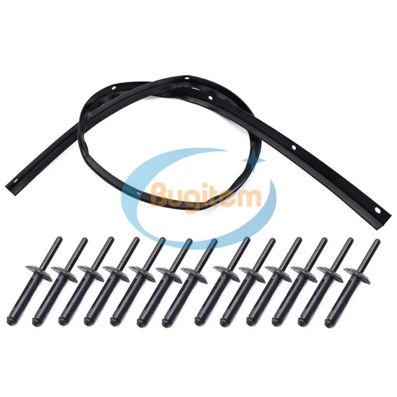 68051392AB 68051392AA Front Fascia Bumper Hood Seal With Rivets Waterproof For Dodge Challenger 2008-2022 Modification Accessory