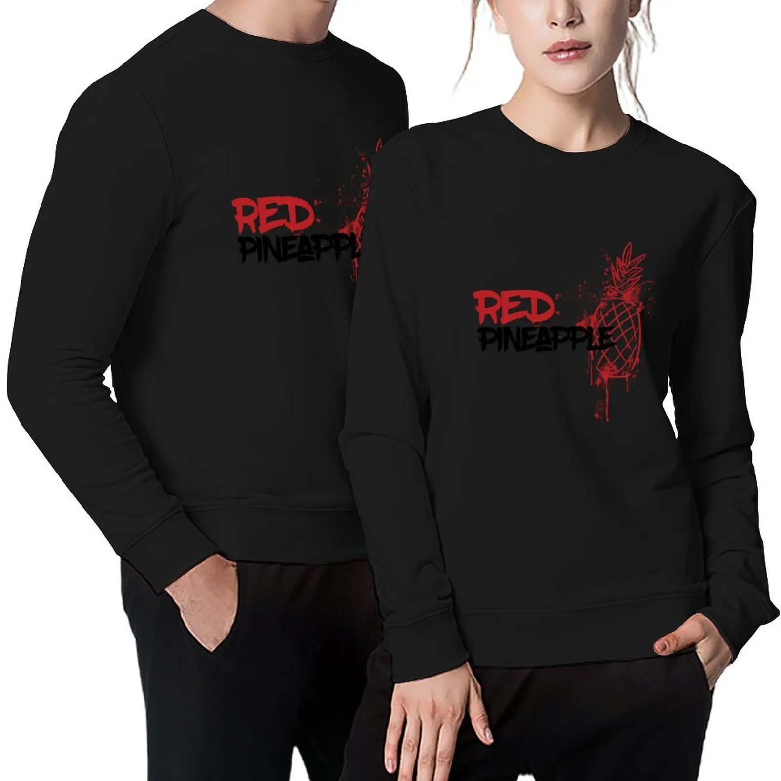 

Red Pineapple Pullover men's clothing autumn clothes anime clothes men's sweat-shirt set new hoodies and sweatshirts