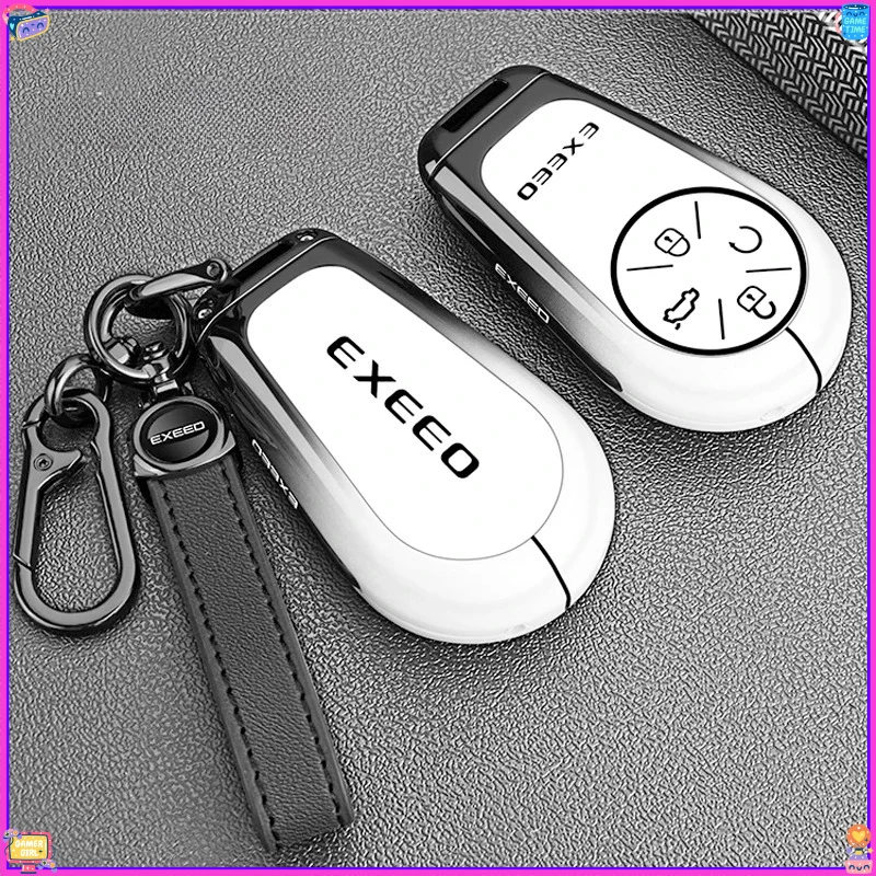 TPU Alloy Car Key Case For EXEED STERRA EXLANTIX 2024 2025 Remote Key Fob Cover Keychain Holder