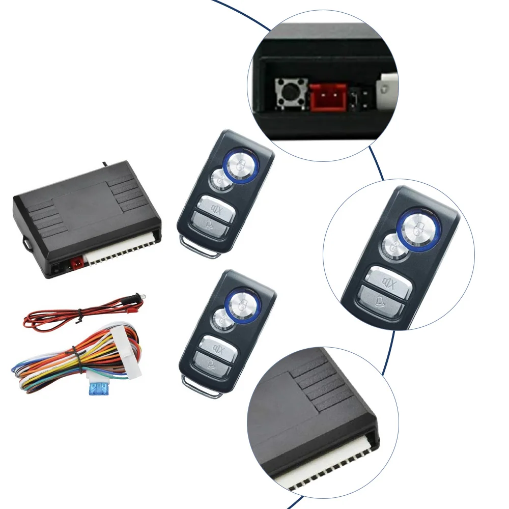 Universal Auto Car Remote Central Door Lock Keyless Entry System Car Alarm Systems Central Locking With 2 Remote Controllers