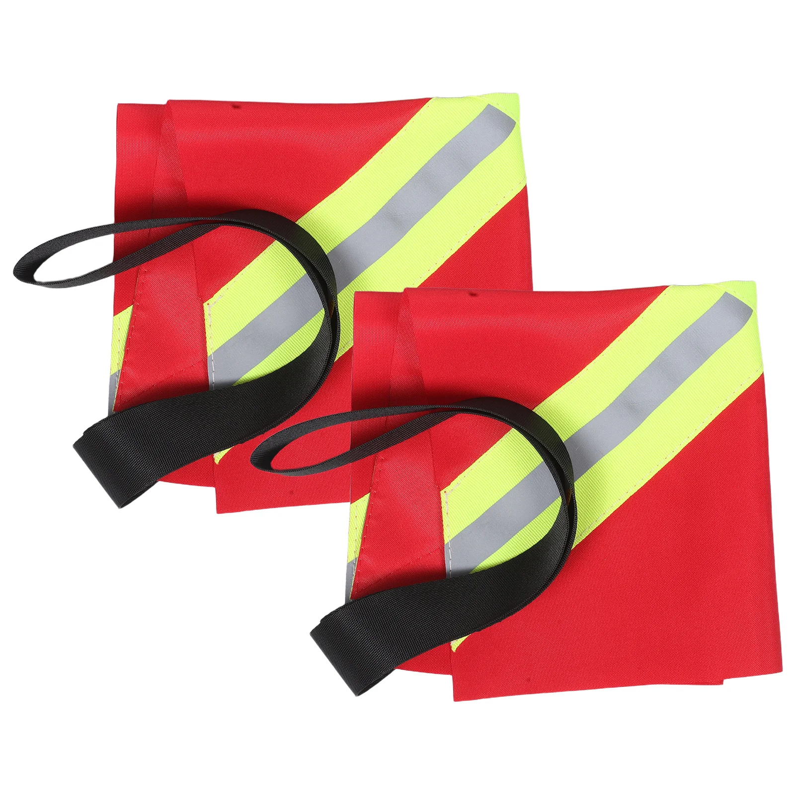 

2 Pcs Kayak Warning Flag Boat Safety Reflective Flags Polyester Cladding Material Travel