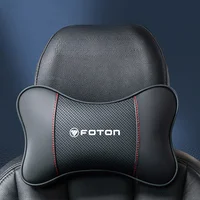 Reposacabezas de asiento de coche, almohada de cuello con logotipo para foton pickup General Tunland G7 G8 Auman Toano, accesorios interiores, 1 Uds.
