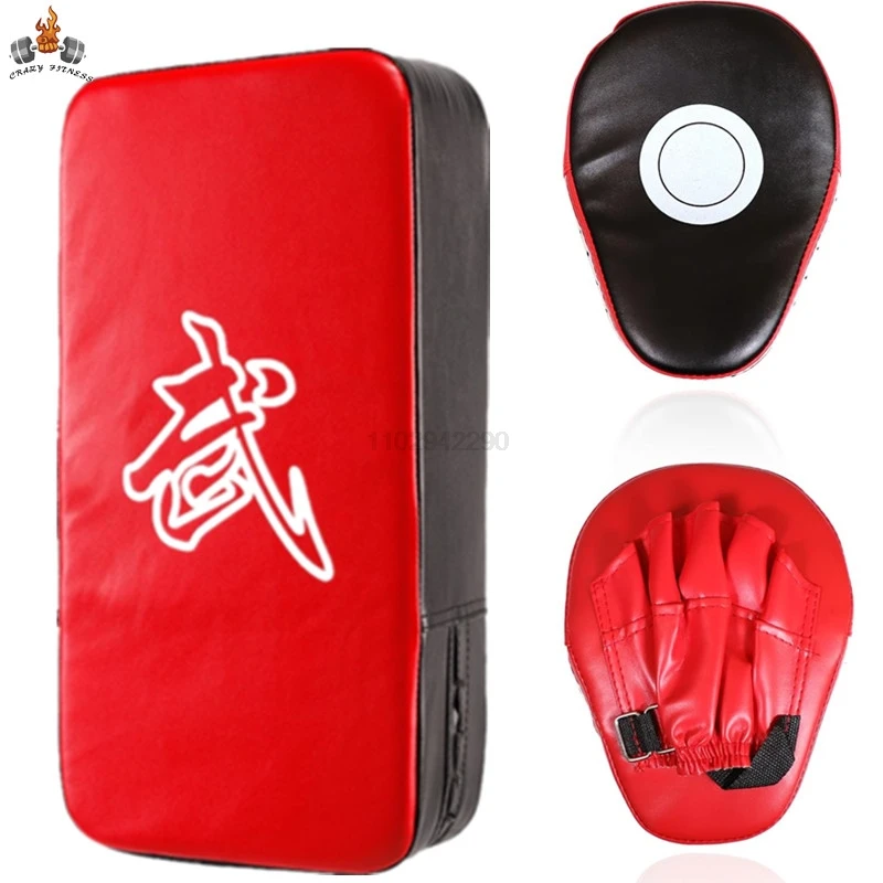 Juego de almohadillas y manoplas de boxeo 2 en 1, almohadillas de boxeo y guantes de entrenamiento para adultos, Kickboxing de gimnasio en casa para jóvenes, taladros MMA