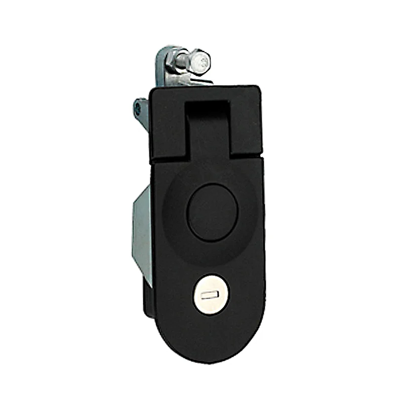 

Mechanical Black Exposed Waterproof Press Type Door Lock With Adjustable Flat Lock