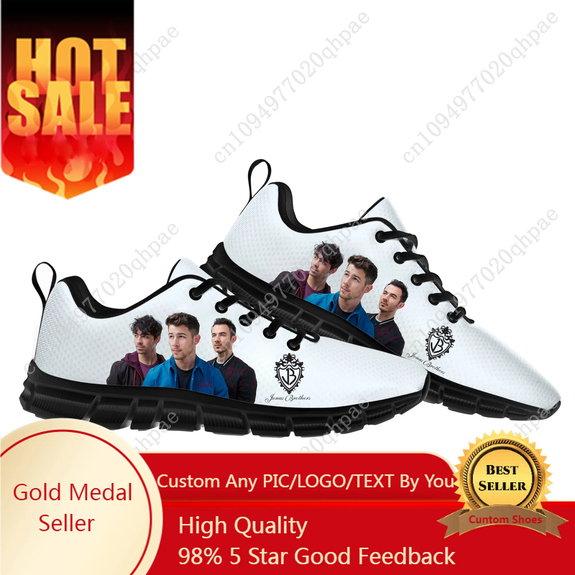 

Jonas Brothers Mens Womens Teenager Kids Children Customized Sneakers DIY Casual Tailor-Made Shoe High Quality Sports Shoes