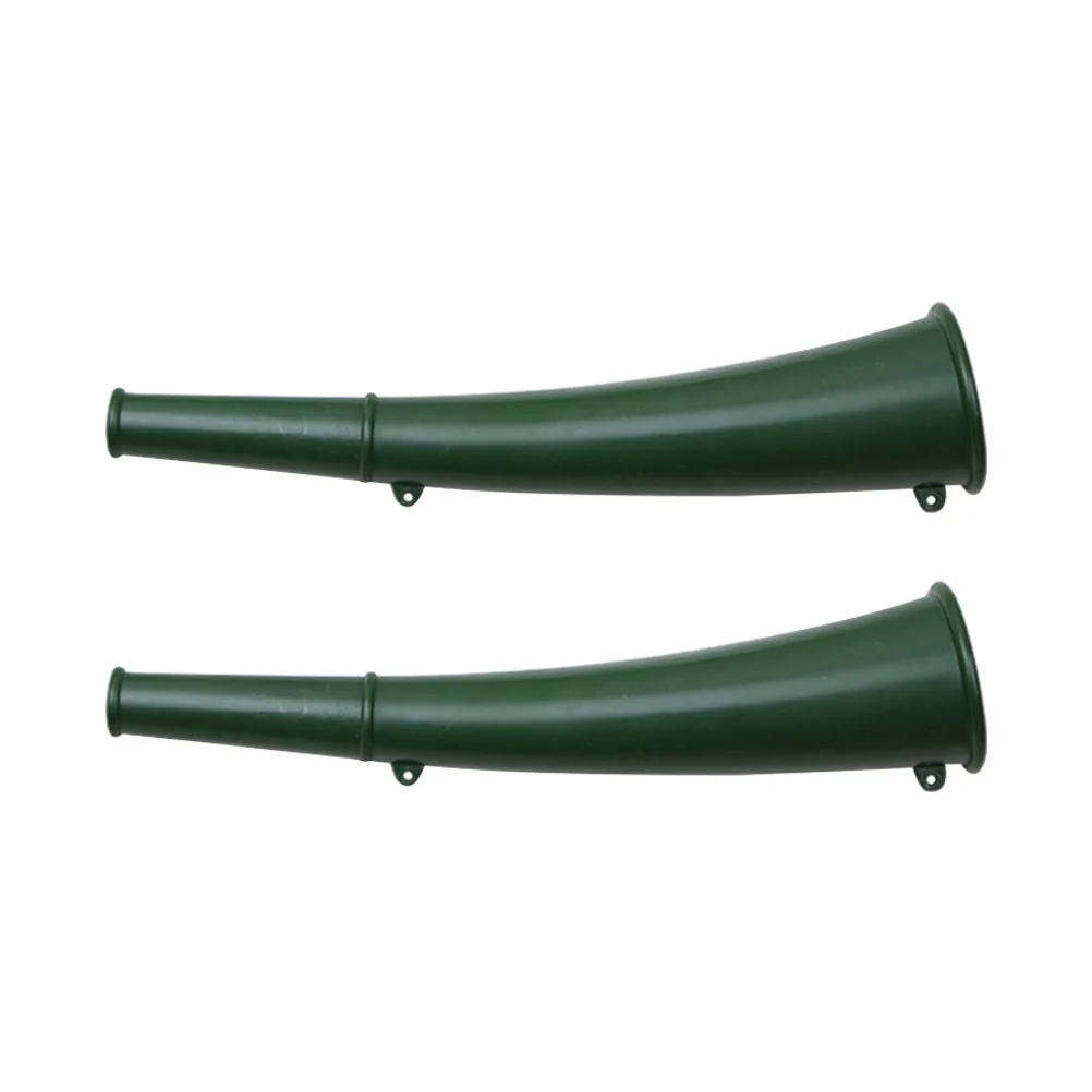 2 Pcs Outdoor Horn Trumpet 16x5cm Iron Copper Loud Crisp Sound Whistles Portable