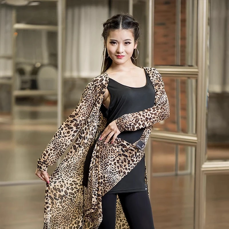 

customized Latin dance top cardigan comfortable and sexy top practice clothes grading clothing samba cowboy bullfighting rumba