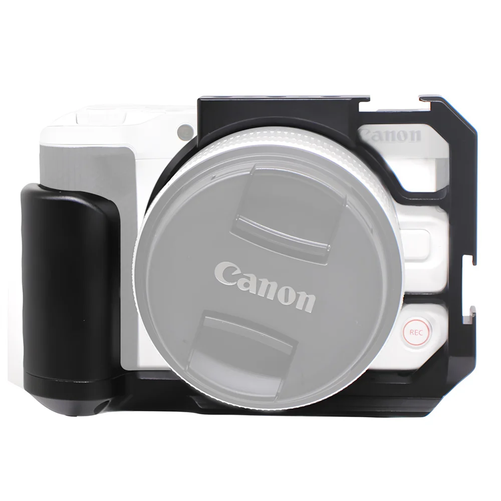 

Алюминиевый защитный кейдж-стабилизатор для камеры Canon EOS R50V с креплением Cold Shoe для видеосъемки и прямых трансляций
