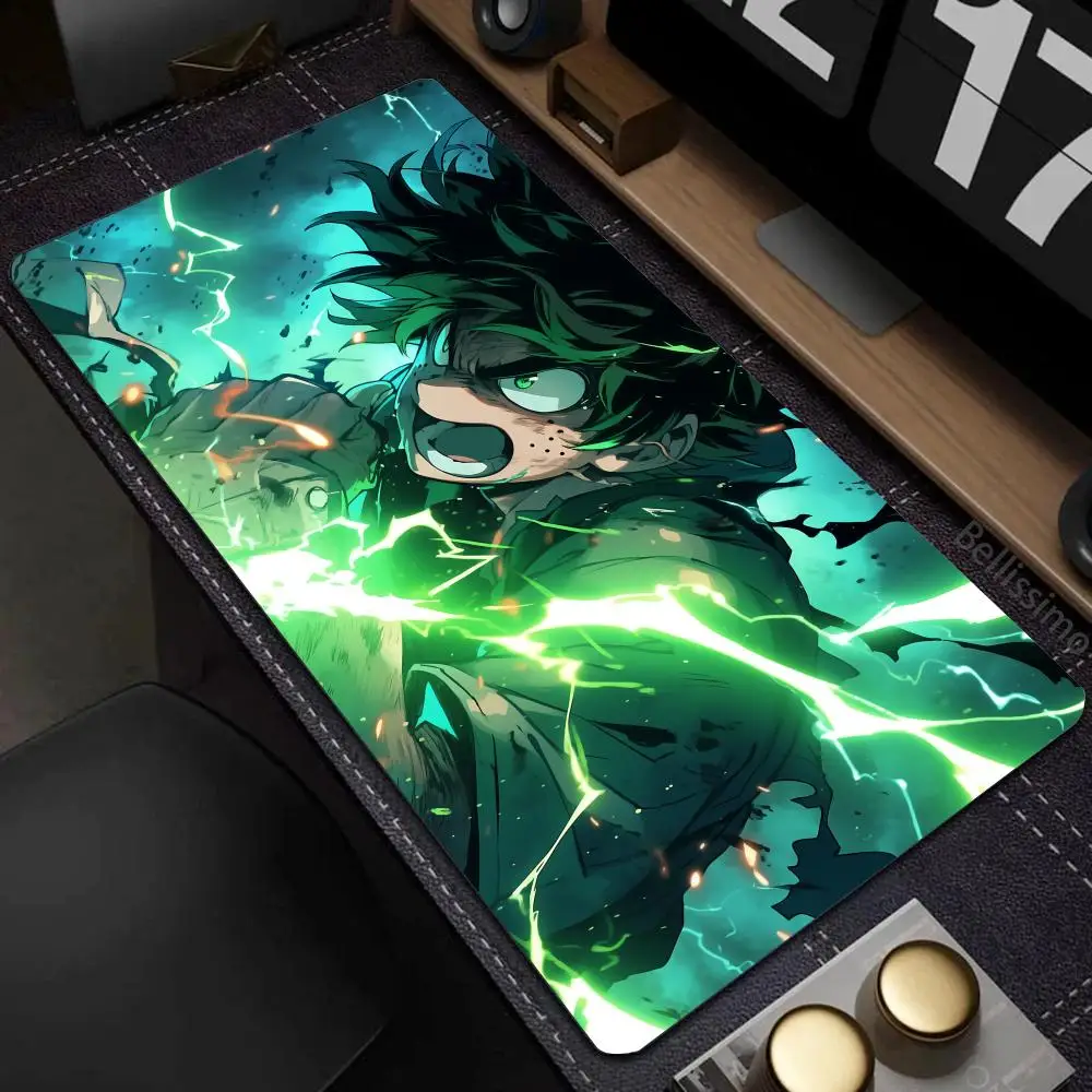 Imagem -03 - Grande Anime Mouse Pad Izuku Midoriya Meu Herói Tapete de Rato Escritório Tapete Antiderrapante Mouse Pad xl Personalizado Grande Novo