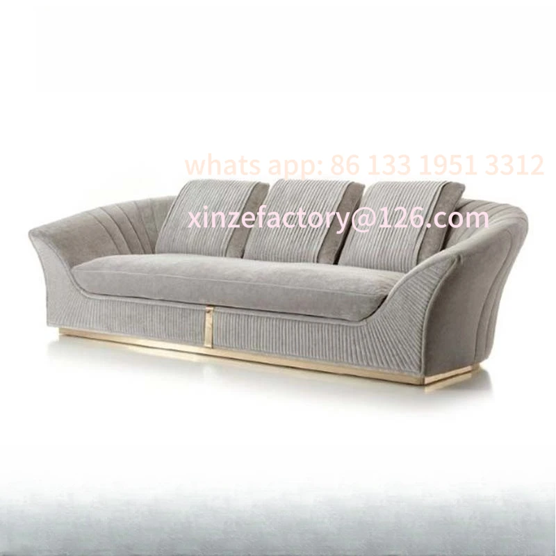 

Customizable light luxury sofa Italian high-end combination fabric villa luxury furniture