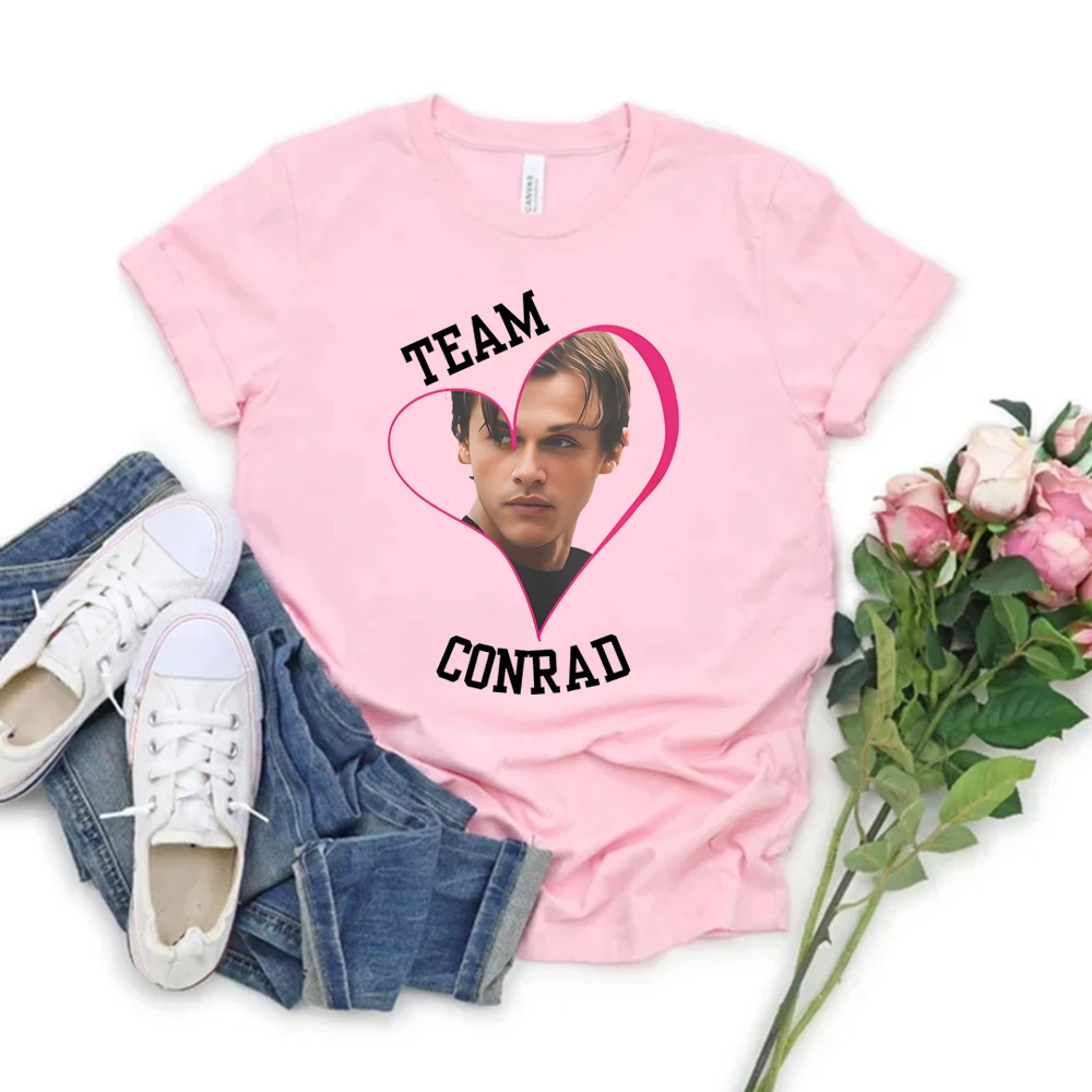 The Summer I Turned Pretty Team Conrad Graphic Tee Cousins Beach Vintage 90s Y2k Conrad Fisher Heart Print Shirt TSITP Fans Gift