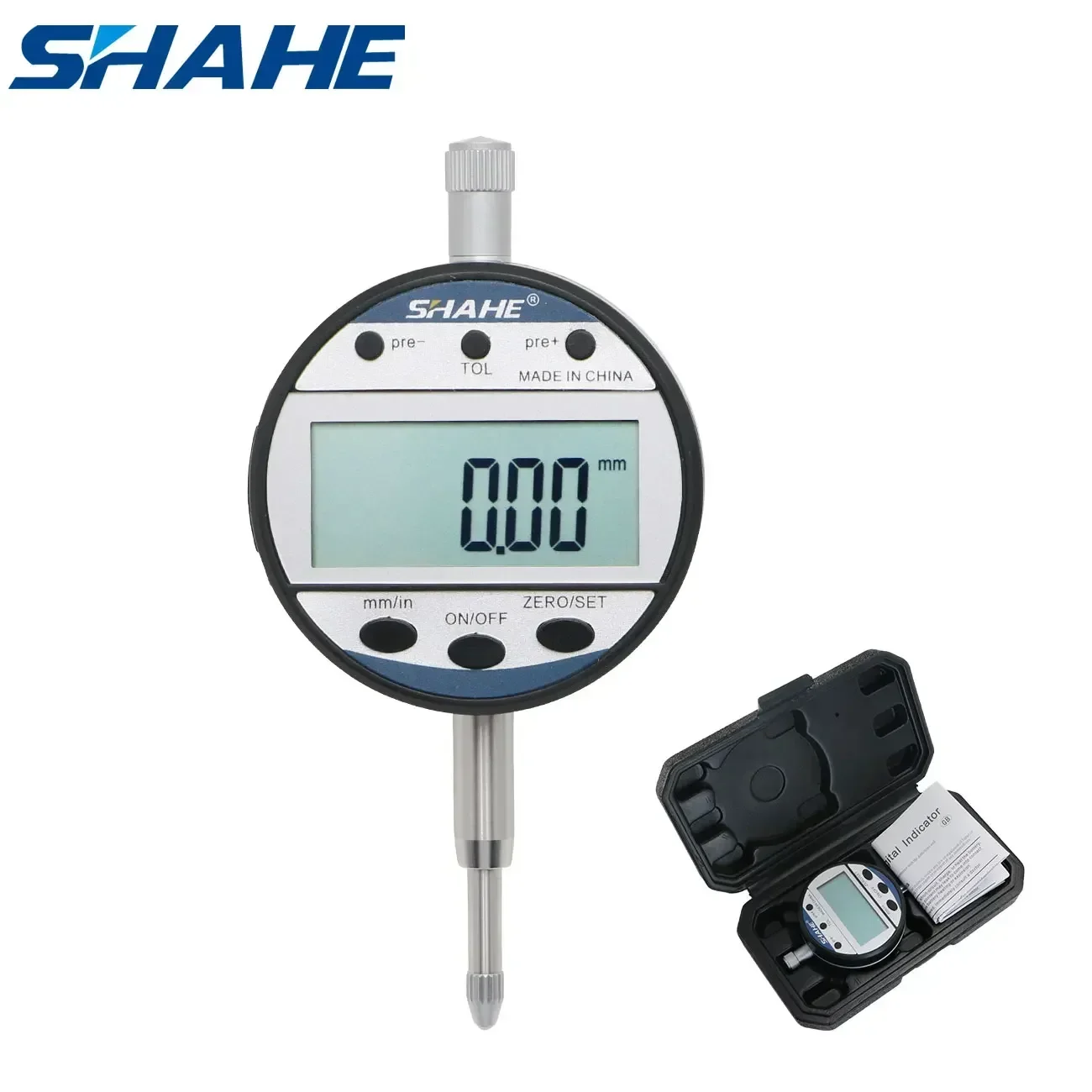 SHAHE 0-12,7 mm 0,01 mm Elektroniczny wskaźnik cyfrowy Precyzyjne narzędzia Cyfrowy wskaźnik zegarowy Cyfrowy wskaźnik zegarowy