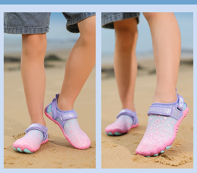 Wasserschuhe für Kinder, Strand-Schuhe, Schnelltrocknend, Atmungsaktiv, Barfuß-Schwimmschuhe, Outdoor-Sneakers, Fluss-Slipper, Wasserschuhe – Detail 10