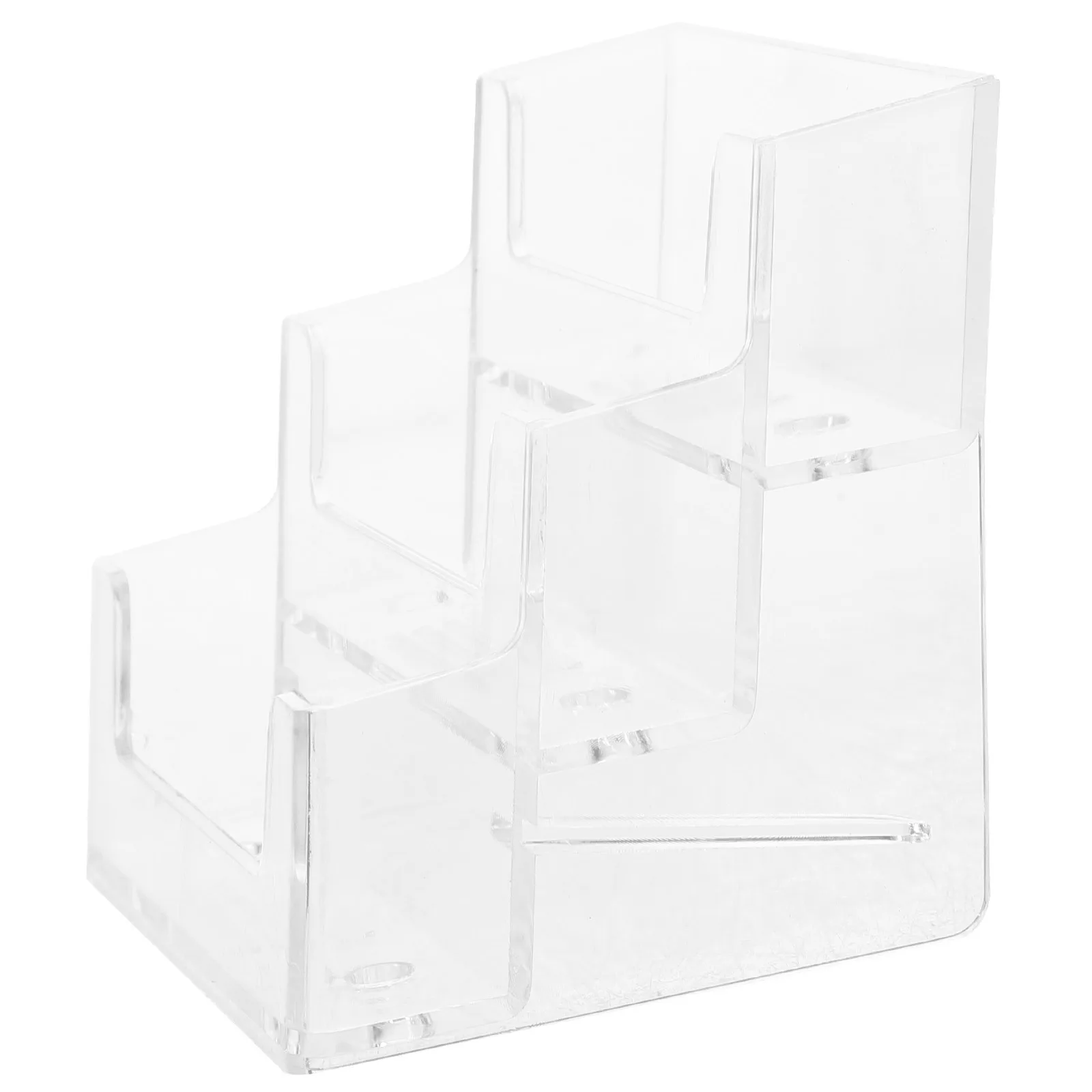 

Business Card Holder Clear Transparent Large Capacity Sturdy Design Business Card Stand Desk Organizer