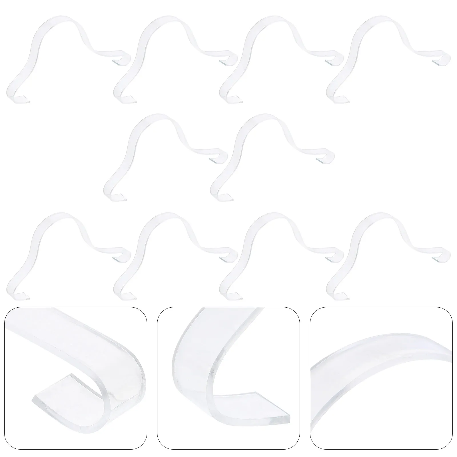 10Pcs Shoe Display Rack Transparent High Heels Storage Stand Shoe Shape Preserver Organizer Shelf for Shoes Storage