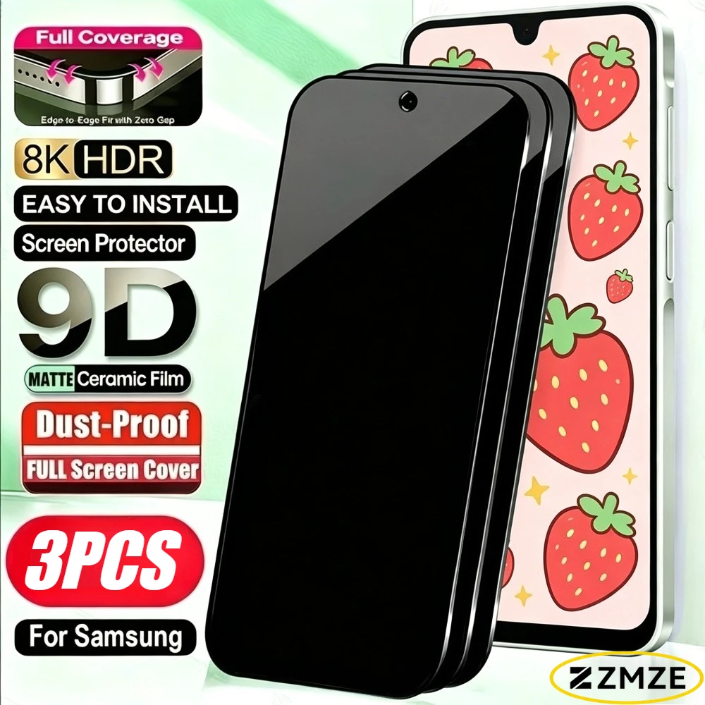 

3 шт. защитное стекло Anri Spy для Samsung Galaxy A57/A56/A55/A37/A06/A07, защитная пленка для экрана Samsung A15/A16/A17/A25/A26/A35/A36