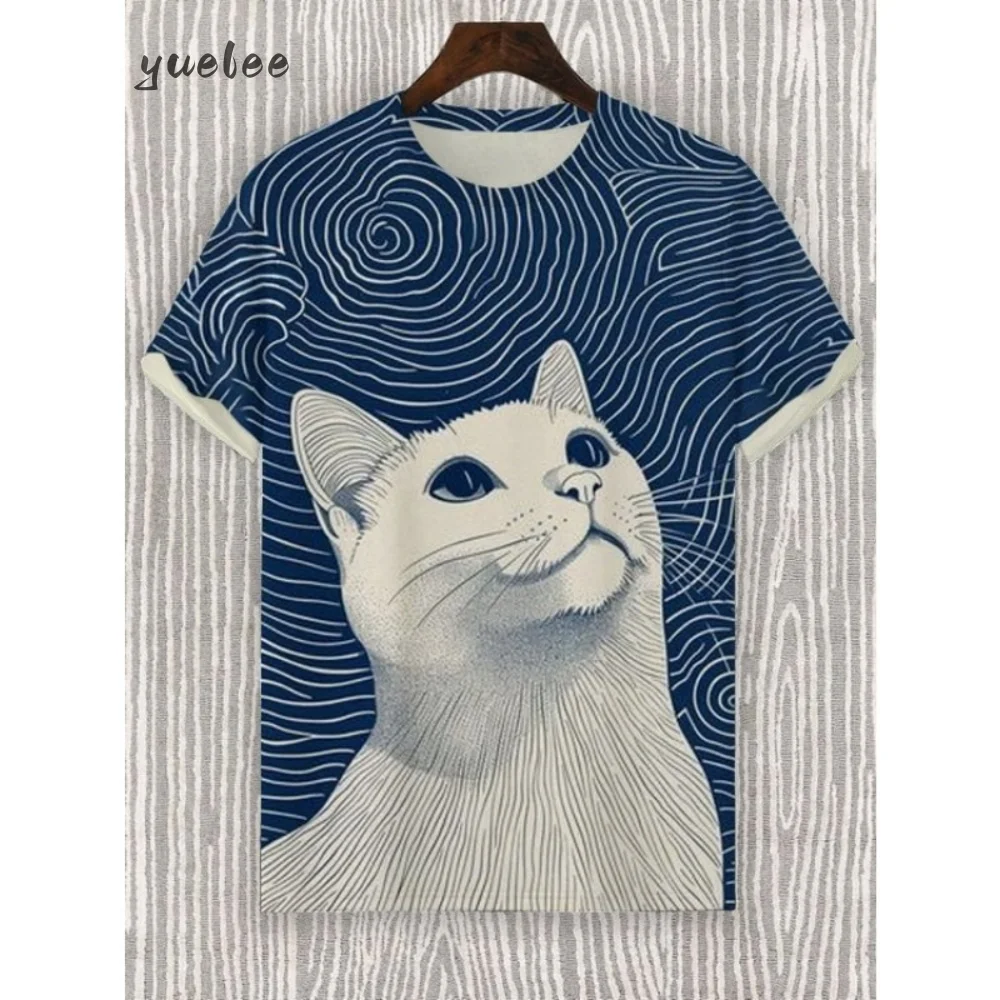

Cartoon Printed Men's T-Shirt Summer Fashion Breathable Men Short Sleeved Trendy Casual Men's Clothing Versatile Loose Men's Top