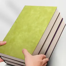 Büyük A4 dizüstü egzersiz kitabı yumuşak PU deri yatay çizgi günlüğü kırtasiye toplantı kayıt kitap ofis günlüğü Sketchbook