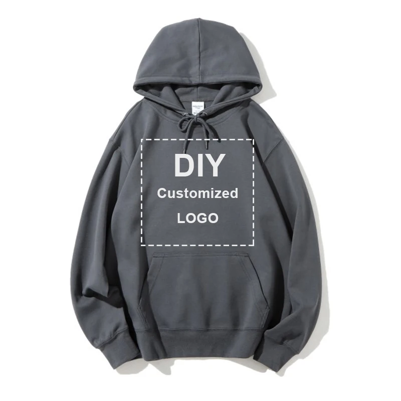 Your own design brand logo / picture custom men\'s and women\'s DIY hoodie sweatshirt casual fleece hoodie loose fashion 22 colors