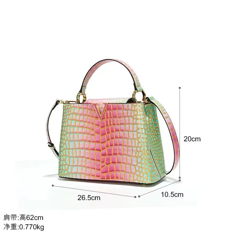 Patent Leather Women Messenger Bags Crocodile Female Crossbody Shoulder Hand bags For Women 2022 High Quality Ladies Handbags