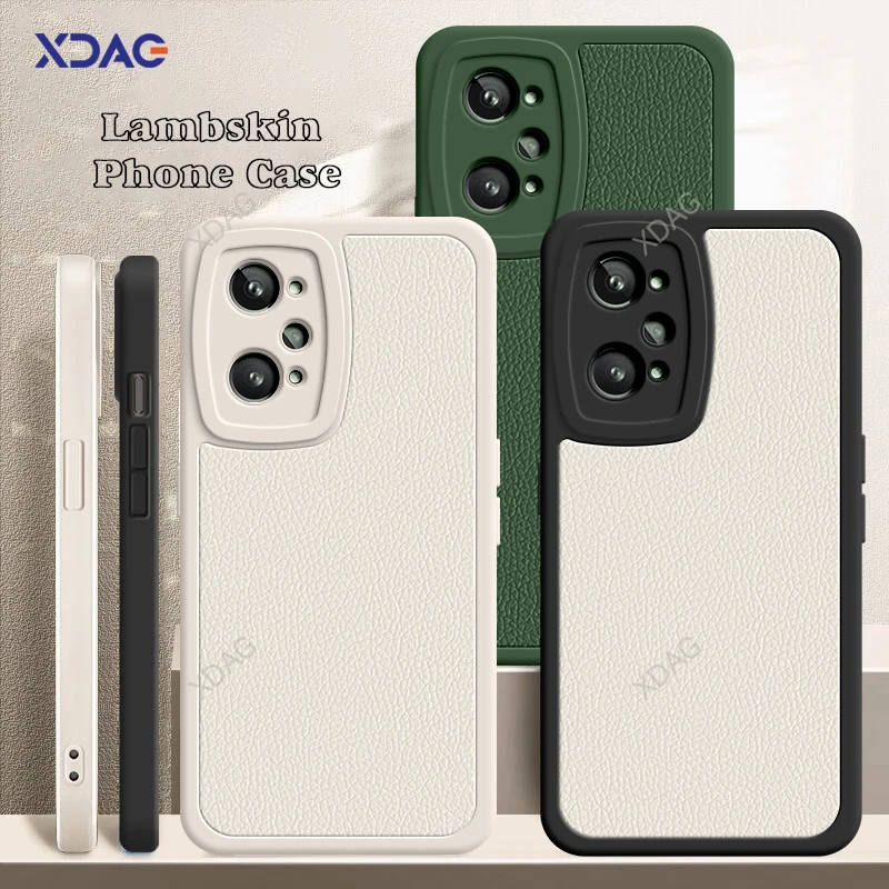 

Lamb Skin Square Phone Case for OPPO Realme GT2 GT 2 Pro Master Explorer Edition 5G Litchi Peel Pattern Shockproof Leather Cover