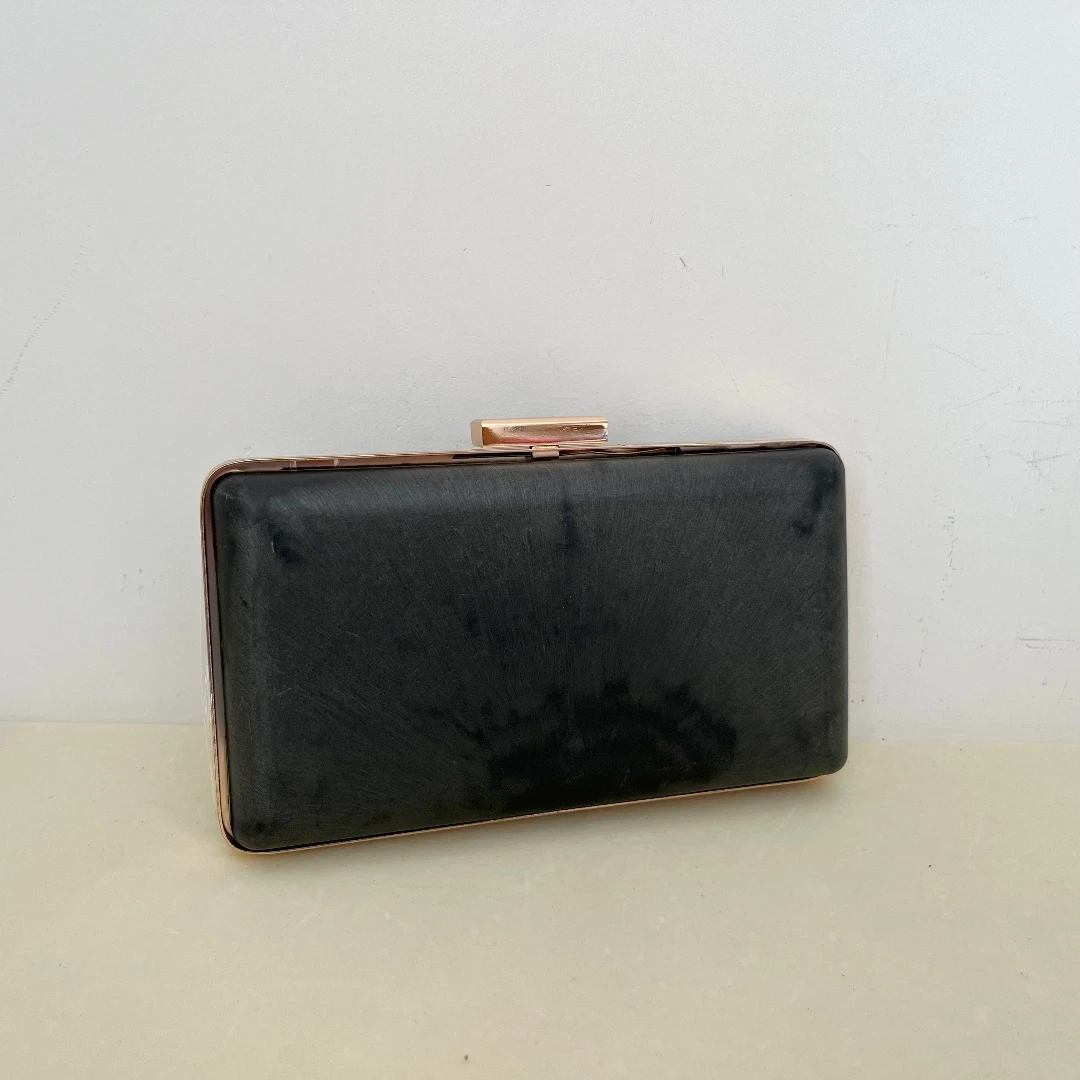 19cm Simple Square Box Purse Frame Rectangle Vintage Wallet Clutch Frame Metal Coin Box Case Handmade Bag Parts and Accessories