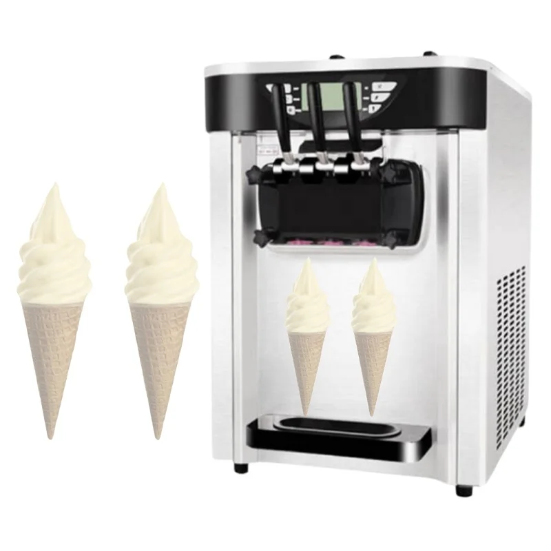 Коммерческий ресторан Настольная машина для мягкого мороженого Высокофункциональная эффективная машина для мягкого мороженого
